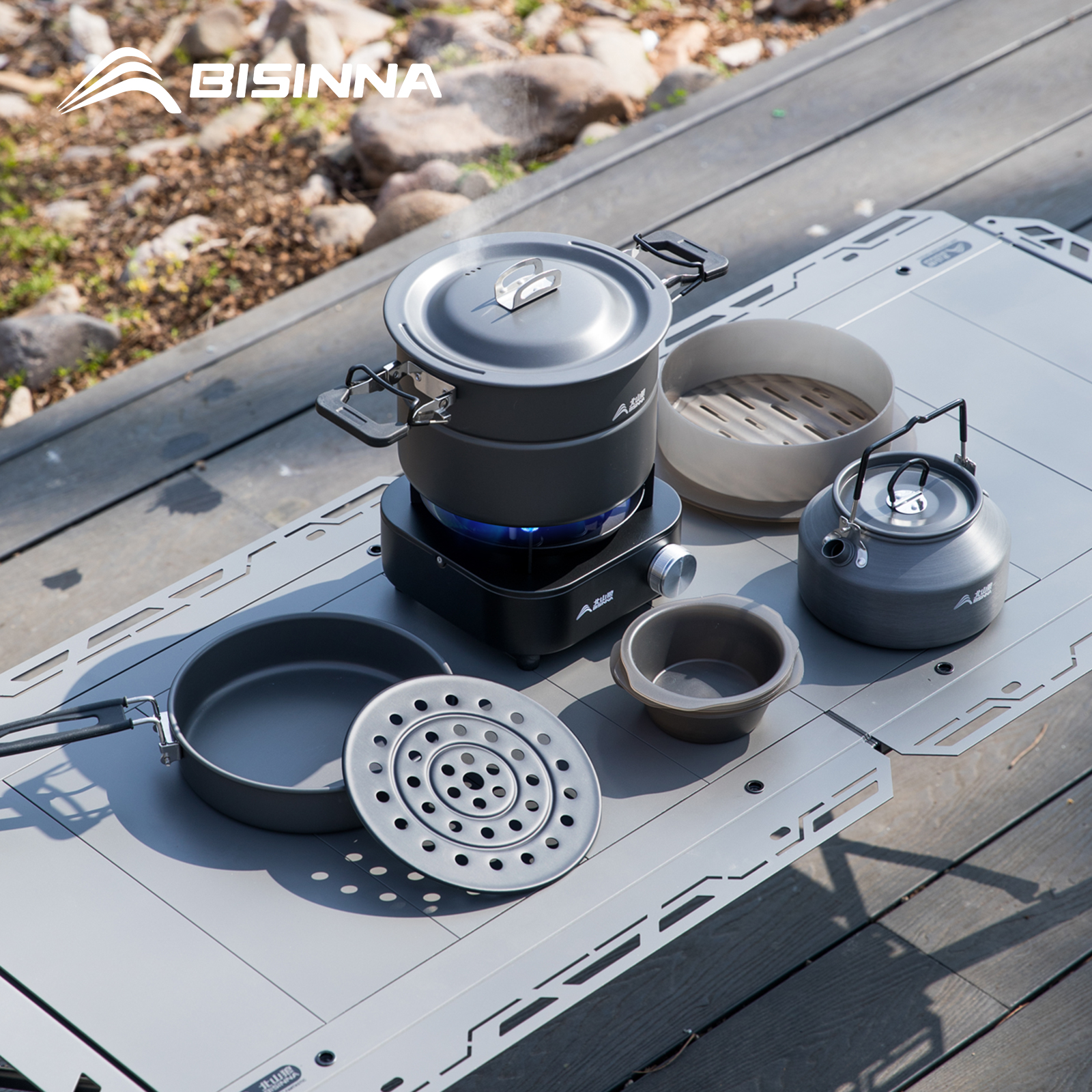 Camping Cooking Set Jetboil - BISINNA Micro Pressure Camping Cookware Set