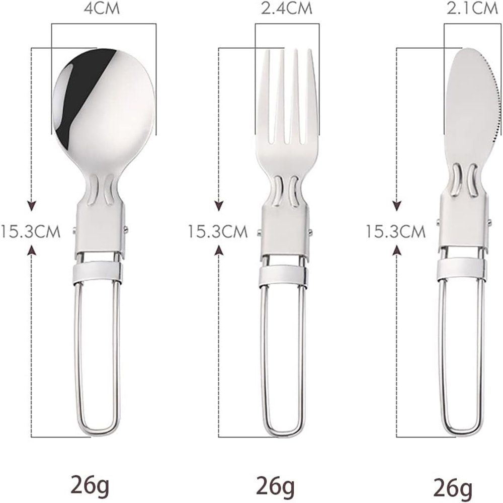 Camping Cooking Kit - Camping Flatware Sets Stainless Steel Kitchen