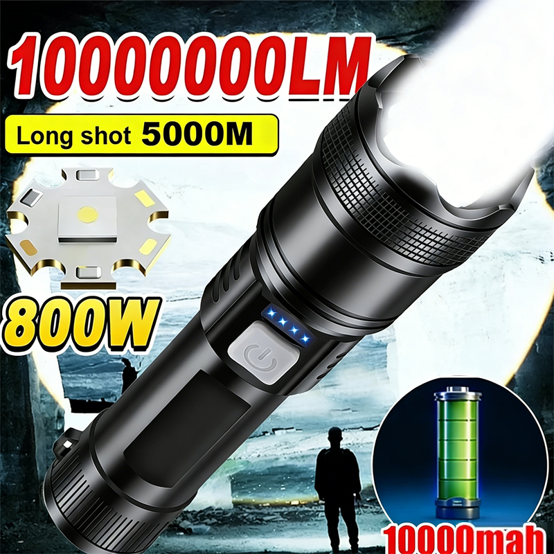 Camping Cooking Fish - High Strong Power Led Flashlights 2000LM
