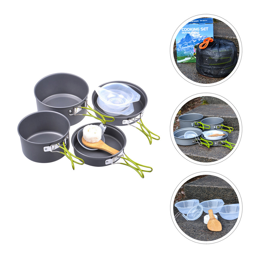 Camping Cooking Kit - 1Set Portable Camping Cookware Kit Alumina