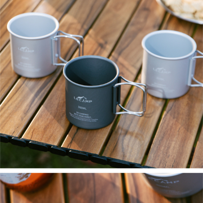 Camping Cooking Set Jetboil - 1Pcs Outdoor Camping Fold Titanium Cup