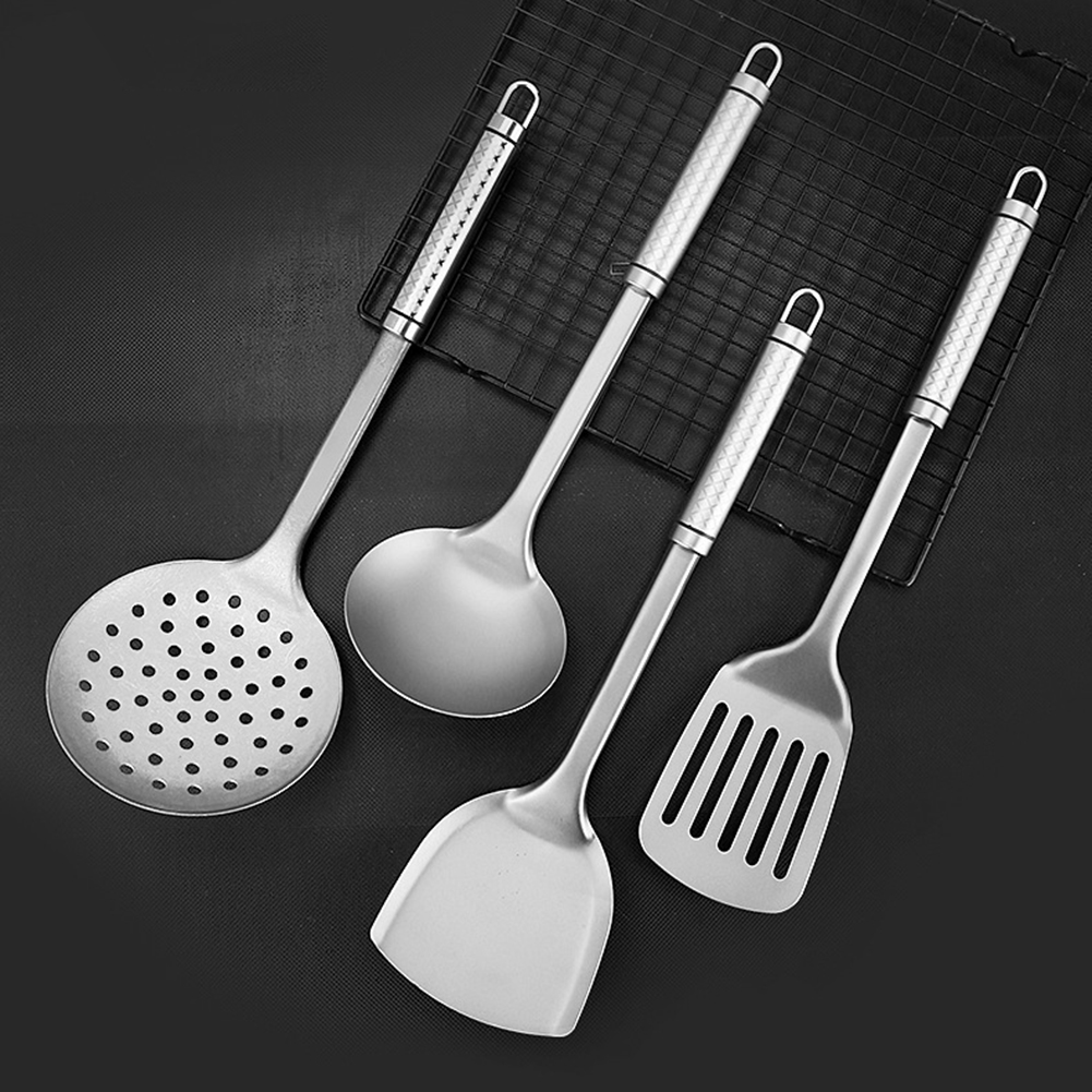 Camping Cooking Set Jetboil - Non-Stick Titanium Wok Frying Spatula, Ladle