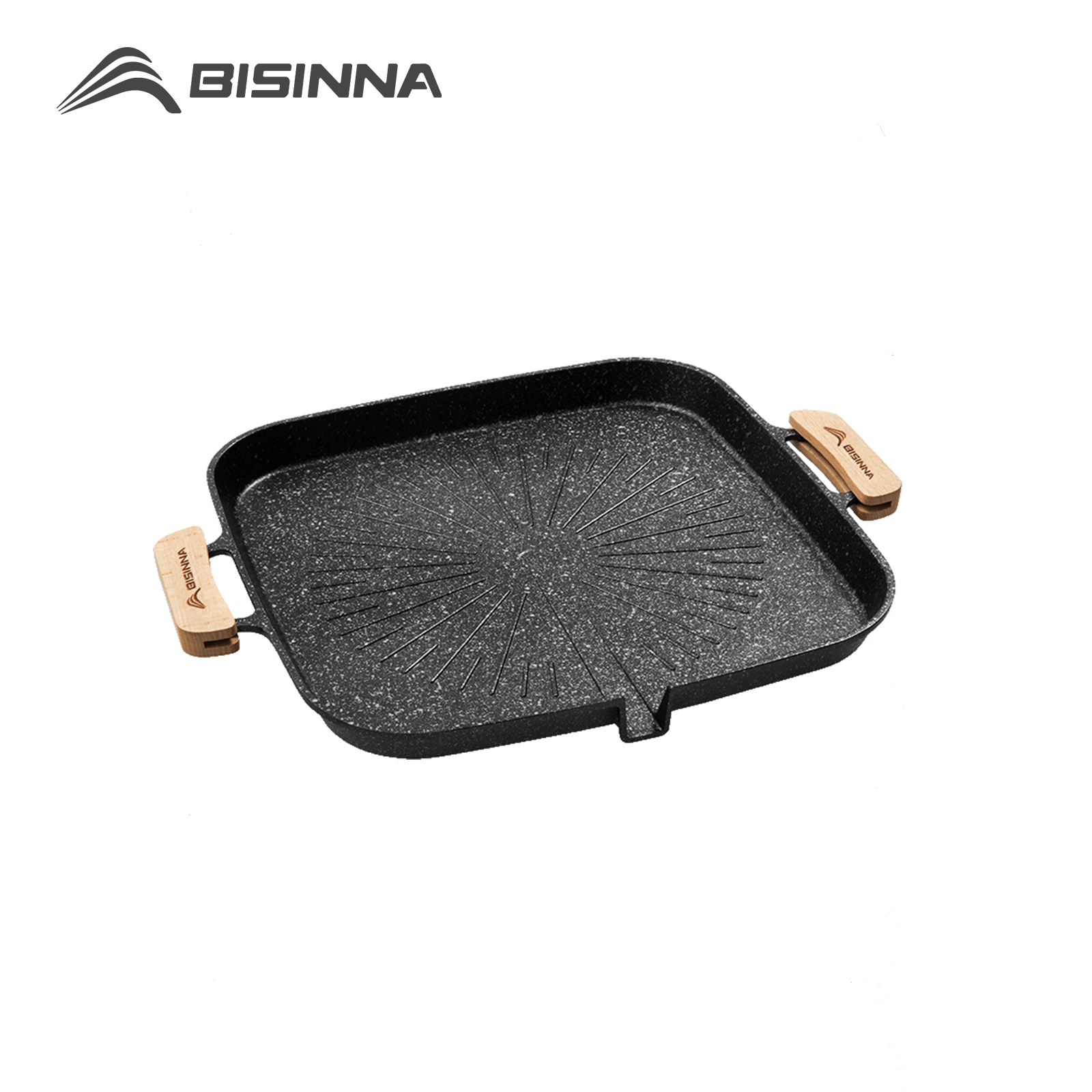 Camping Cooking Appliances - BISINNA Square BBQ Grill Pan Non