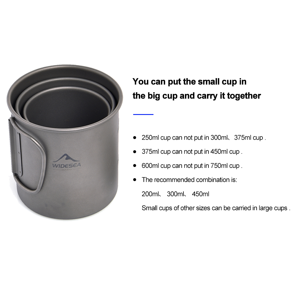 Widesea Camping Mug Titanium C - Camping Cooking Set Jetboil recensione e prezzo