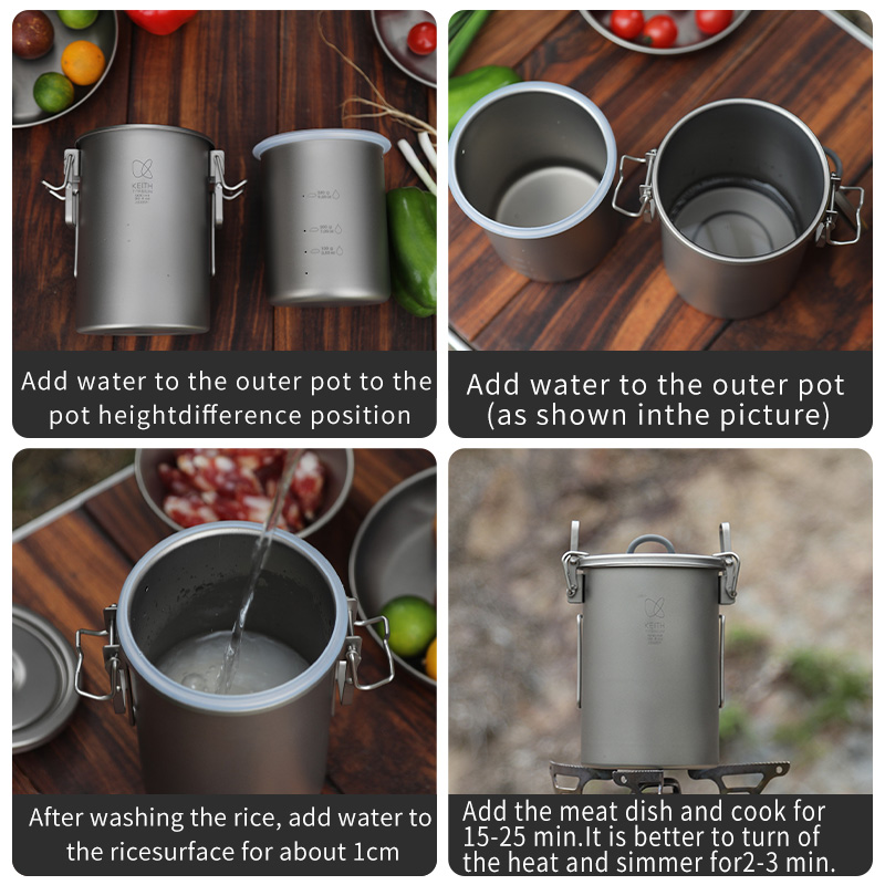 KEITH Pure Titanium Rice Cooke - Camping Cooking Appliances recensione e prezzo