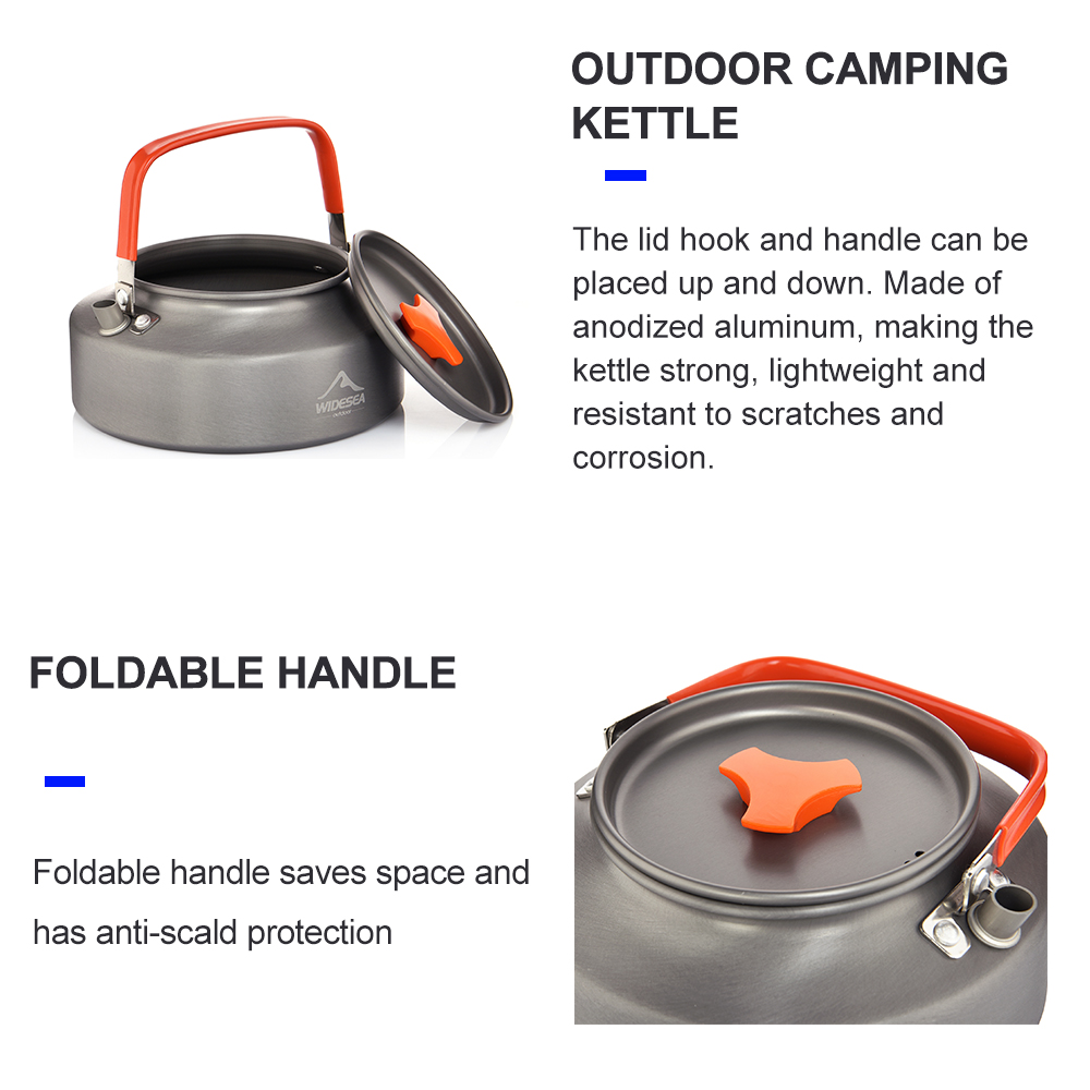 Widesea 1.1L 2L1.5L Camping Wa - Camping Cooking Kit recensione e prezzo