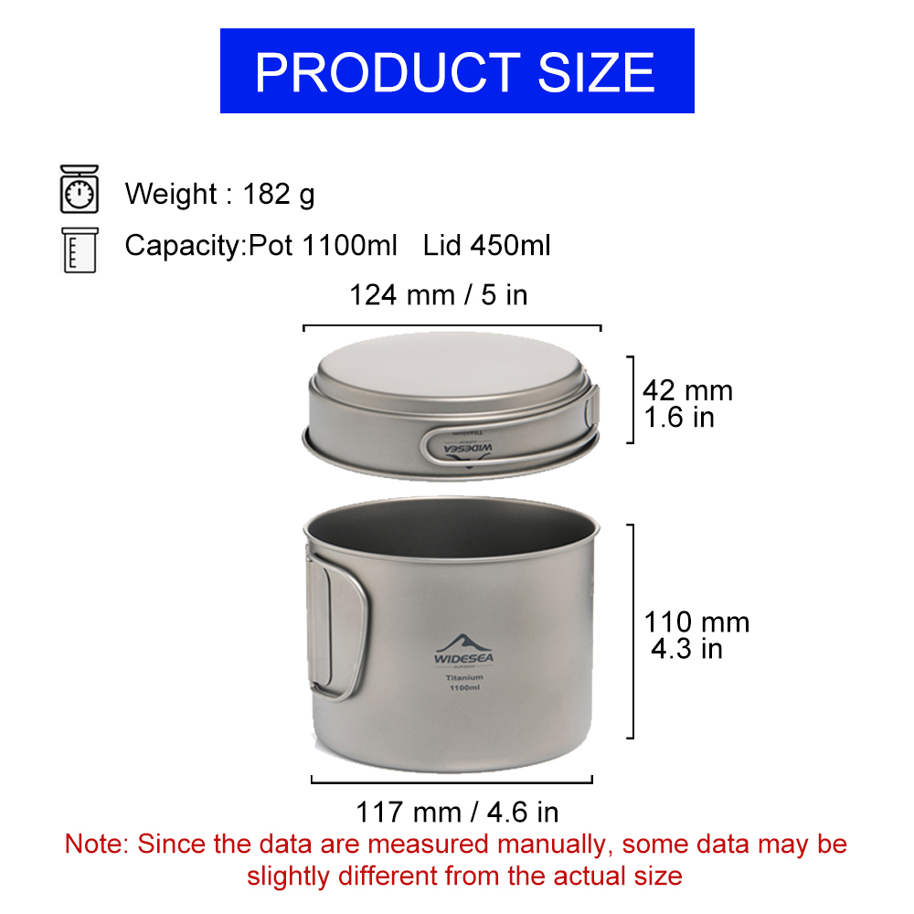 Widesea Ultralight Titanium Ca - Camping Cooking Kit recensione e prezzo
