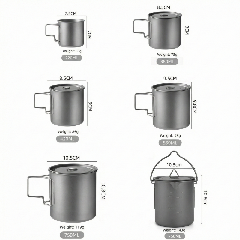 Titanium Camping Mug with Fold - Camping Cooking Roll recensione e prezzo