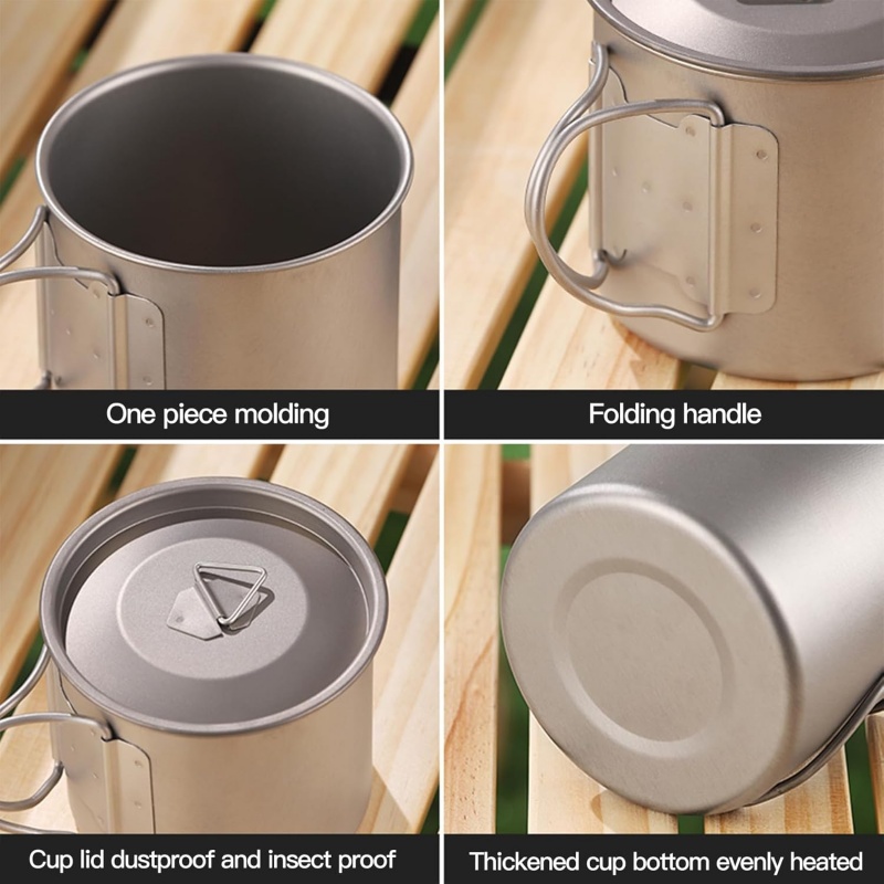 Titanium Camping Mug with Fold - Camping Cooking Roll recensione e prezzo