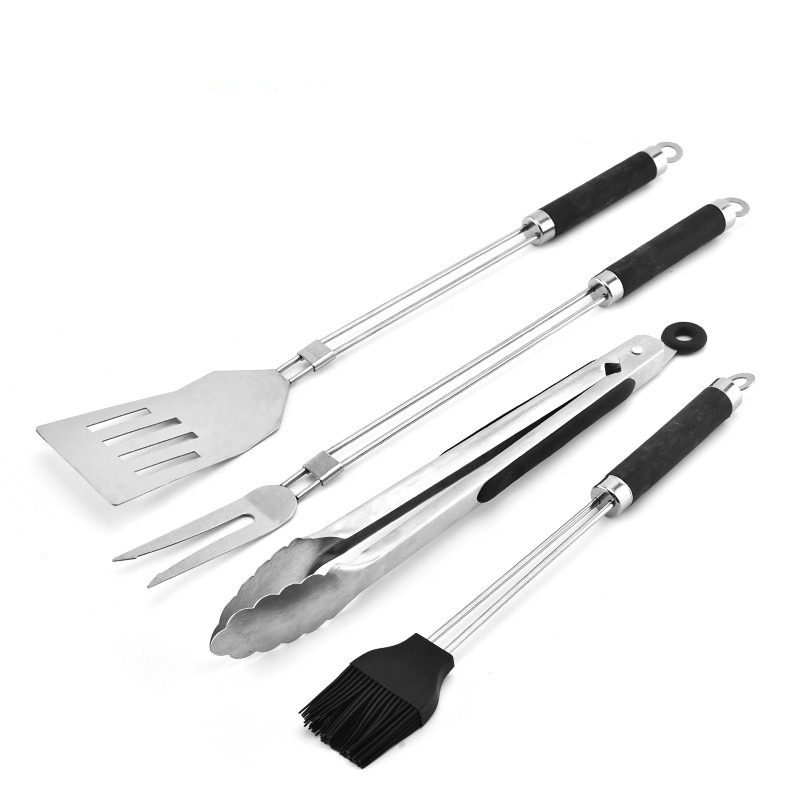 4pcs BBQ Tools Set Barbecue St - Camping Cooking Accessories Set recensione e prezzo