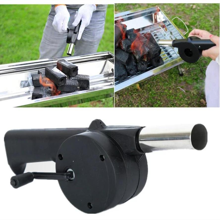 Manual Hand Crank BBQ Fan Port - Camping Cooking Accessories Set recensione e prezzo