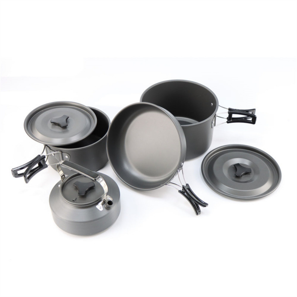 Lightweight Aluminum Alloy Out - Nesting Camping Cooking Set recensione e prezzo