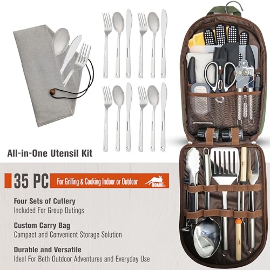 Grilling and Camping Cooking U - Camping Cooking Accessories Set recensione e prezzo