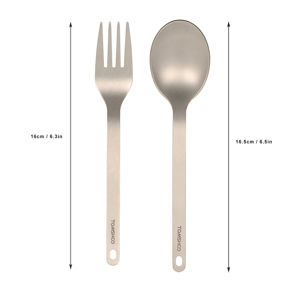 TOMSHOO Titanium Tableware Din - Camping Cooking And Eating Set recensione e prezzo