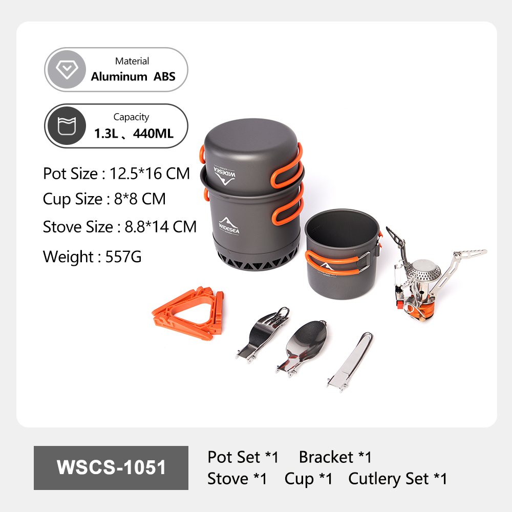 Widesea Portable Camping Cookw - Camping Cooking And Eating Set recensione e prezzo