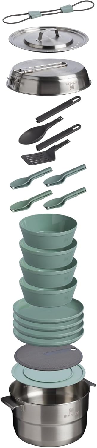 26-Piece Camp Kitchen Cook Set - Nesting Camping Cooking Set recensione e prezzo