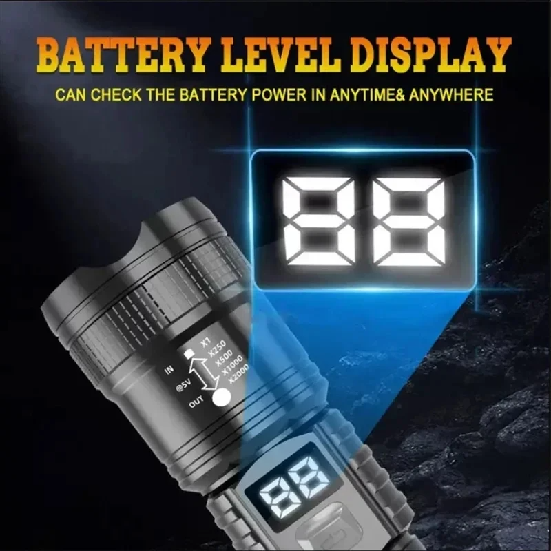 Rechargeable LED Flashlight 10 - Camping Cooking Fish recensione e prezzo