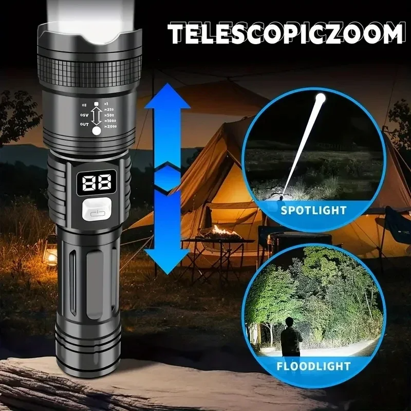 Rechargeable LED Flashlight 10 - Camping Cooking Fish recensione e prezzo