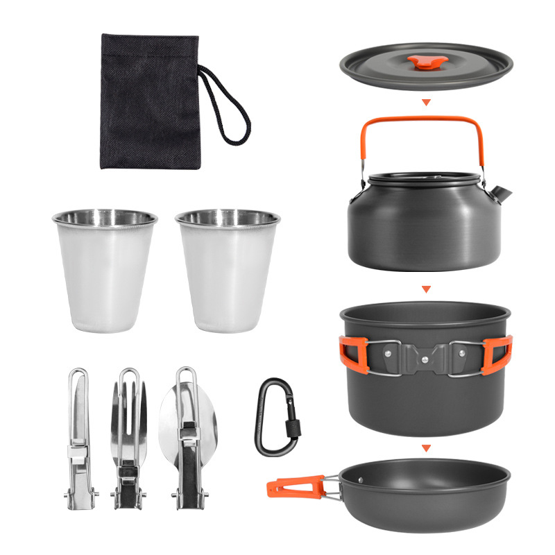 DS-308 Outdoor large capacity  - Nesting Camping Cooking Set recensione e prezzo