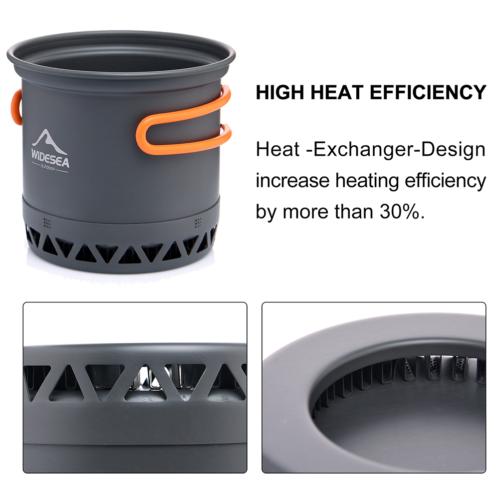Widesea Camping Pot 1.3L 2.3L  - Camping Cooking Set Jetboil recensione e prezzo