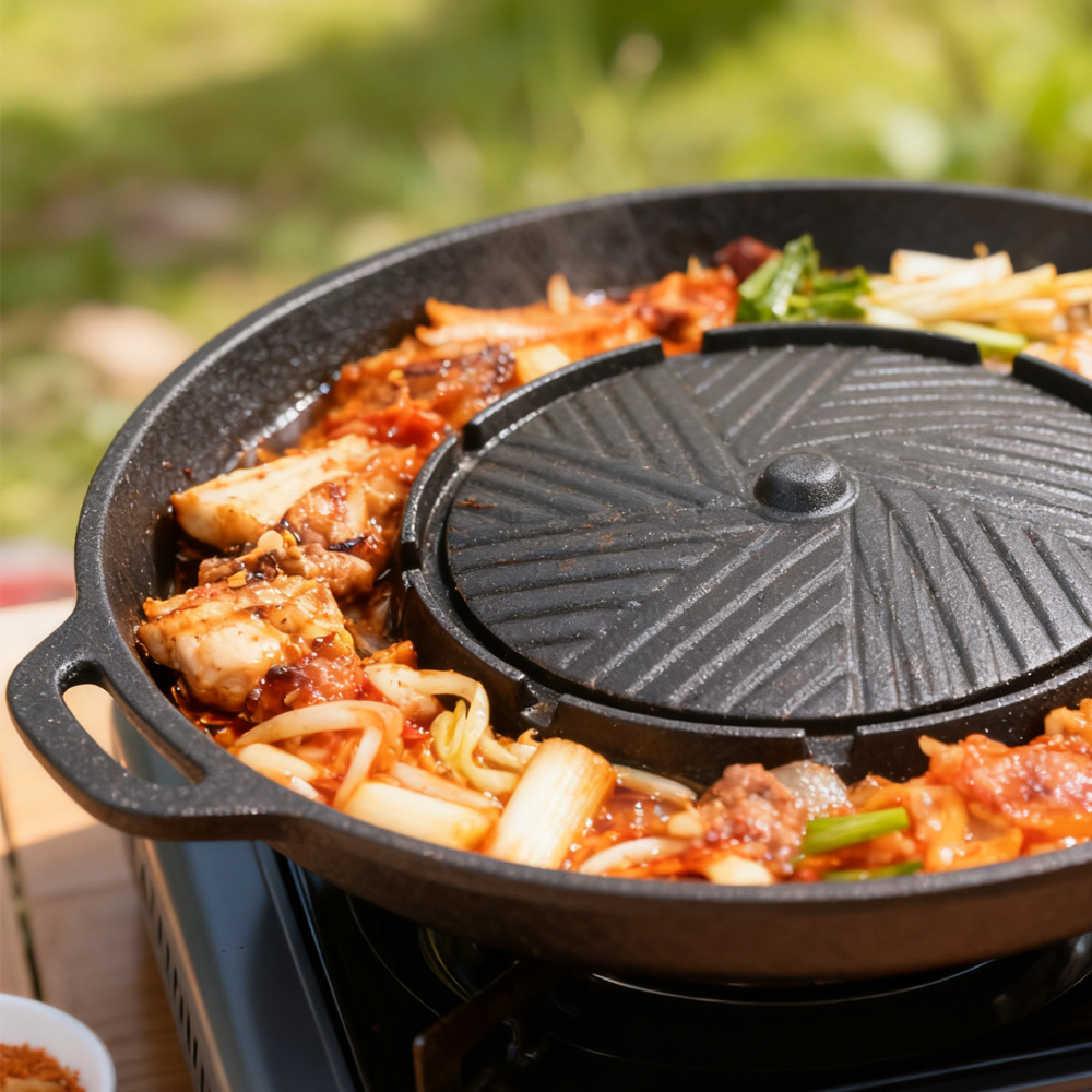 KOSUN Korean BBQ Grill Pan 2 i - Camping Cooking Appliances recensione e prezzo