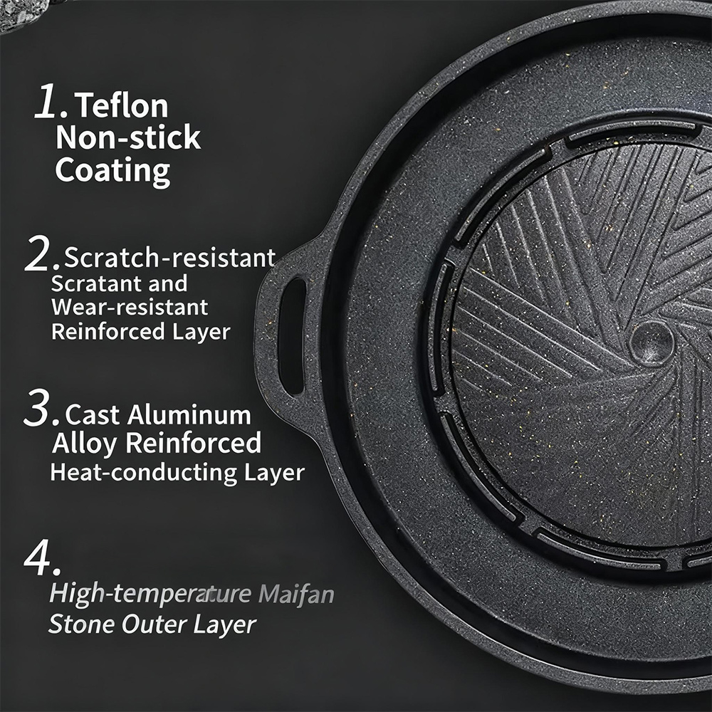 KOSUN Korean BBQ Grill Pan 2 i - Camping Cooking Appliances recensione e prezzo