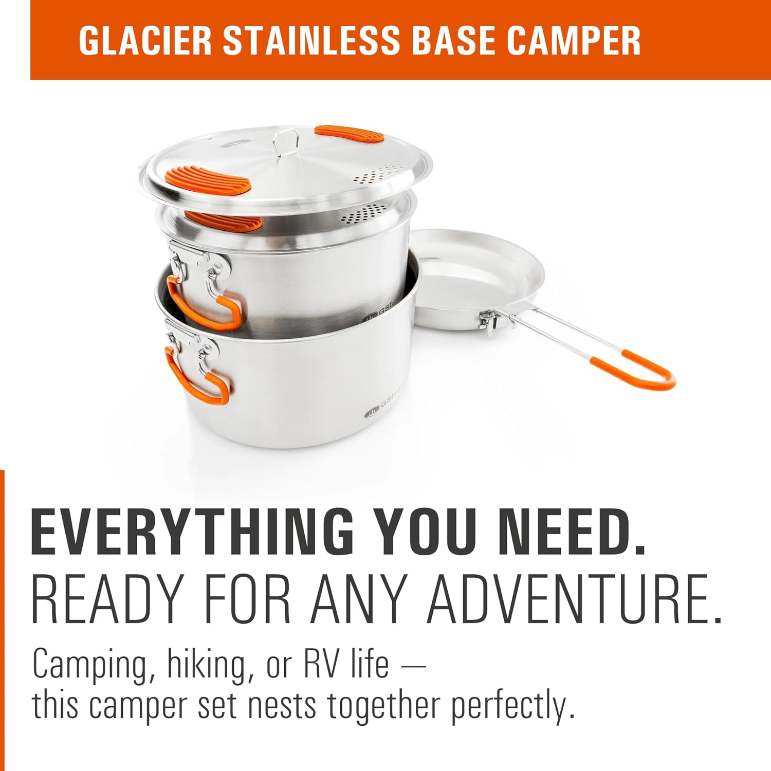 Stainless Steel Camping Cook S - Nesting Camping Cooking Set recensione e prezzo