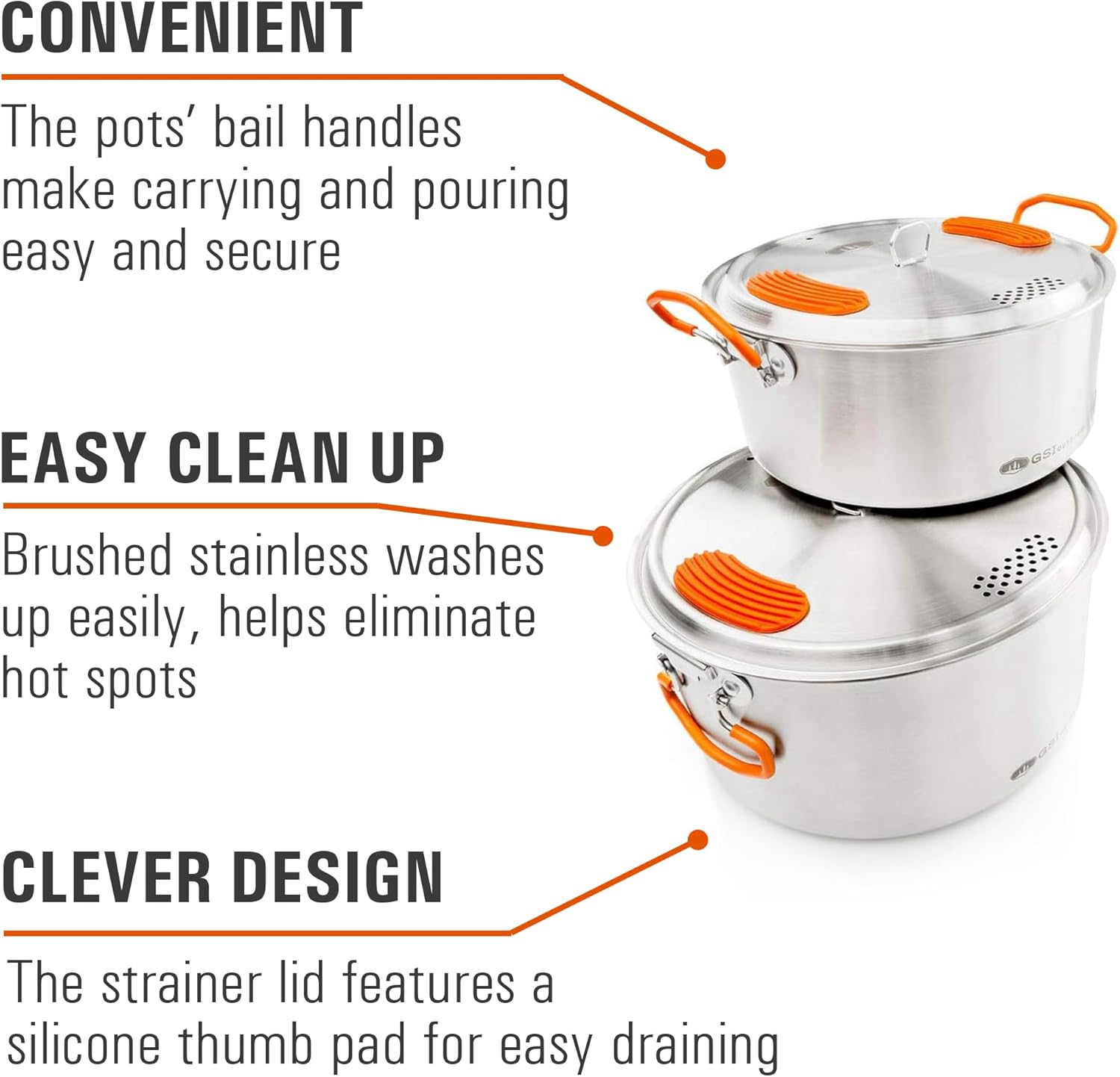 Stainless Steel Camping Cook S - Nesting Camping Cooking Set recensione e prezzo