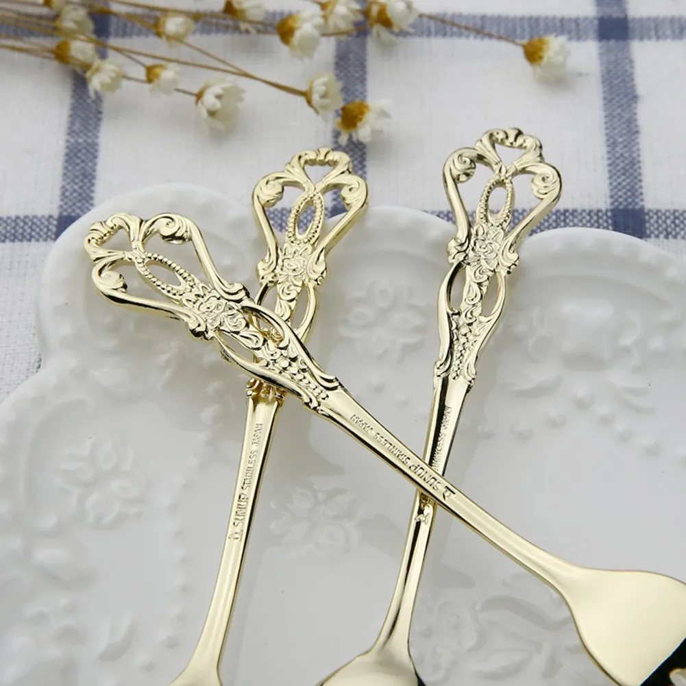 1 Pair Vintage Gold Spoon Fork - Vintage Camping Cooking Set recensione e prezzo