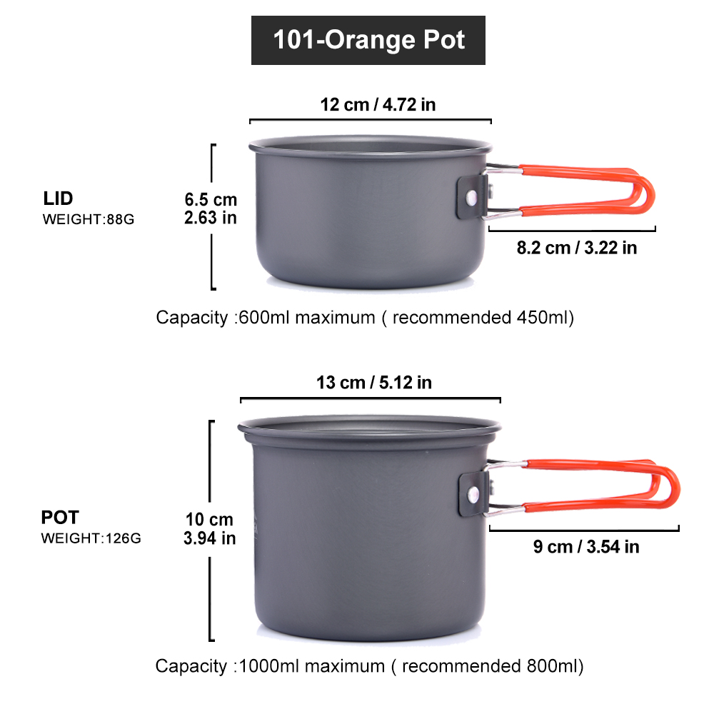 Widesea camping tableware outd - Camping Cooking And Eating Set recensione e prezzo