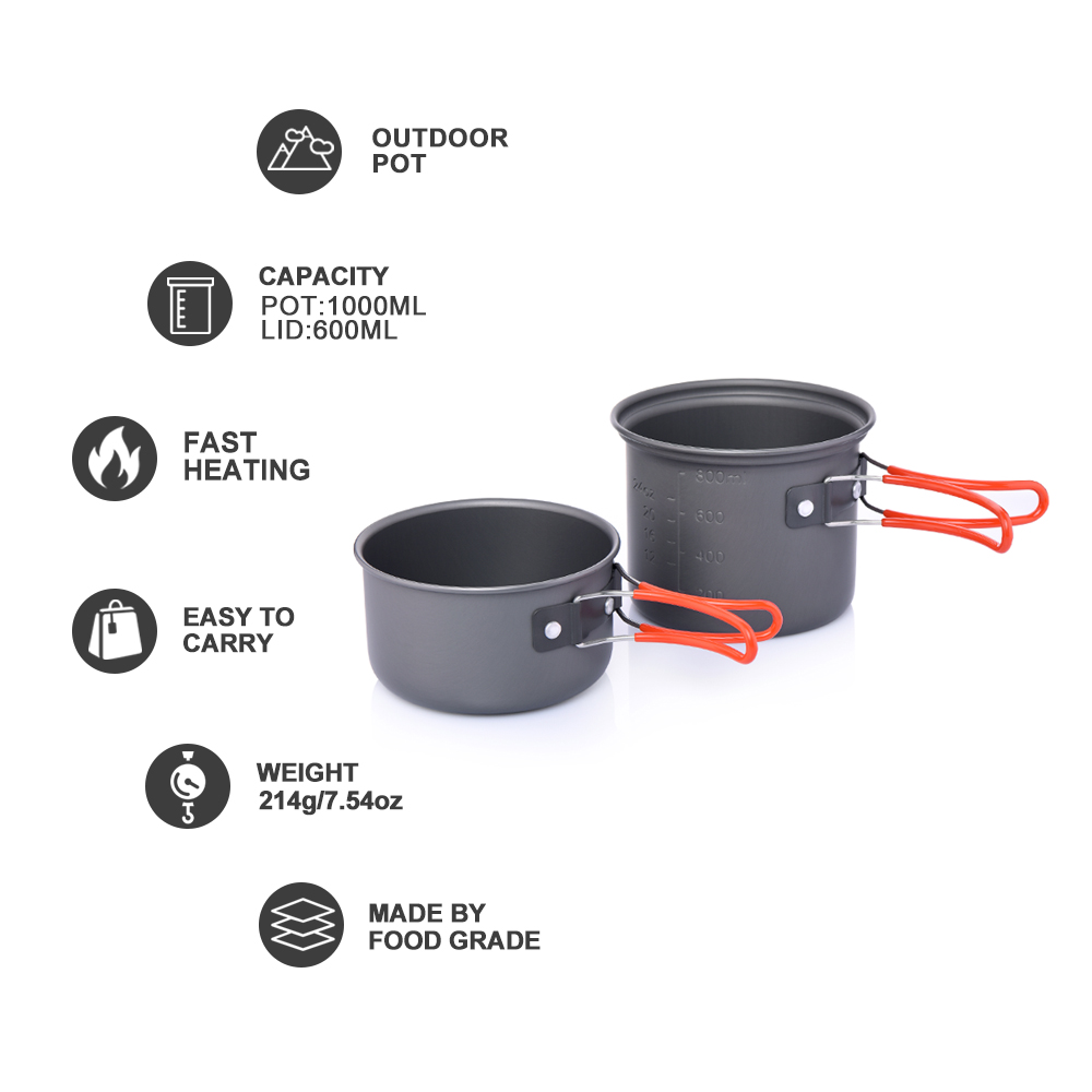 Widesea camping tableware outd - Camping Cooking And Eating Set recensione e prezzo