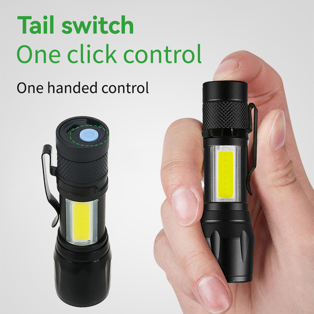 Mini LED Flashlight COB+XPE Po - Camping Cooking Fish recensione e prezzo