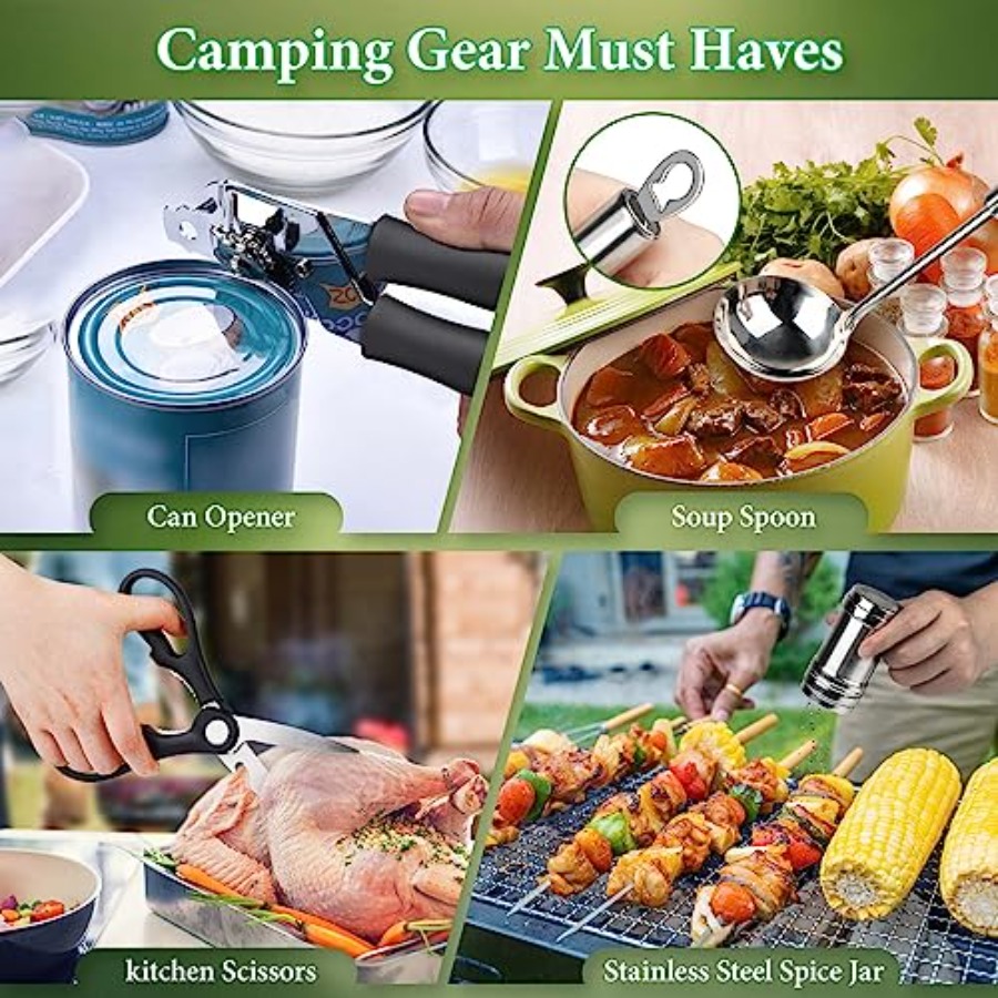 Camping Cooking Utensils Set,  - Van Camping Cooking recensione e prezzo
