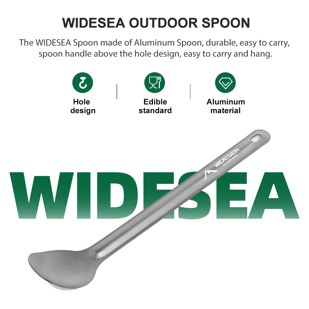 WIDESEA alumium camping spoon  - Camping Cooking Kit recensione e prezzo