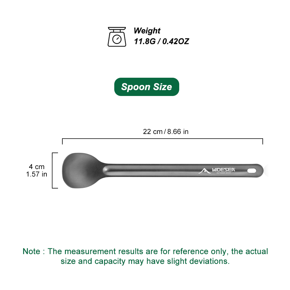 WIDESEA alumium camping spoon  - Camping Cooking Kit recensione e prezzo