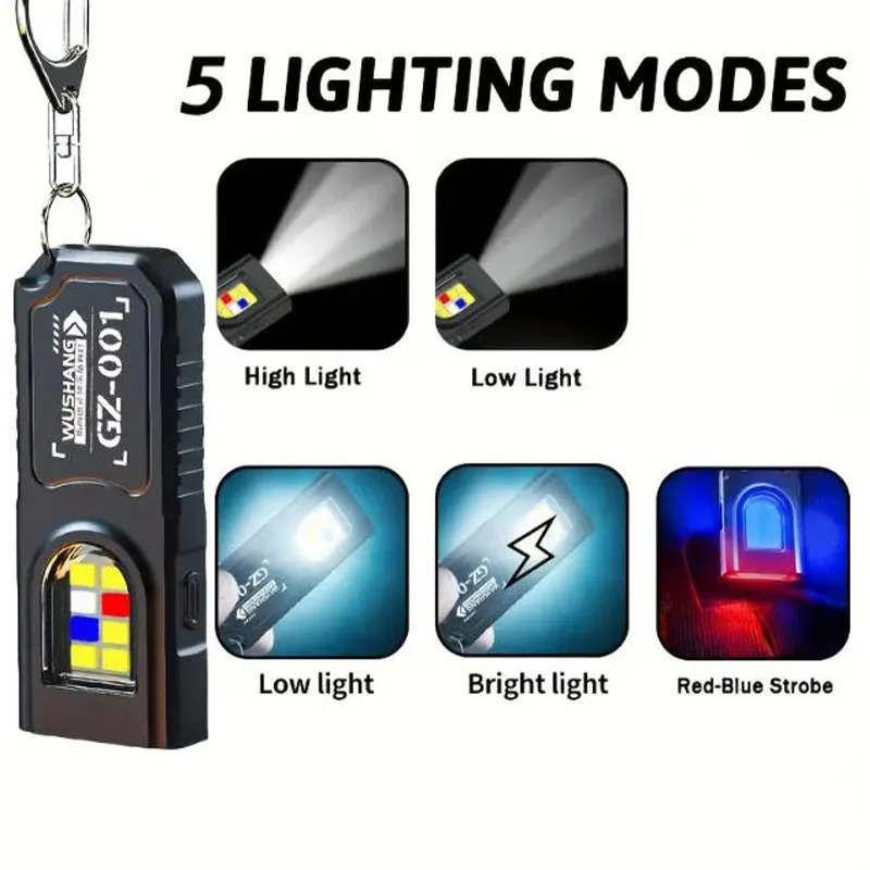 Powerful Mini COB LED Keychain - Camping Cooking Fish recensione e prezzo