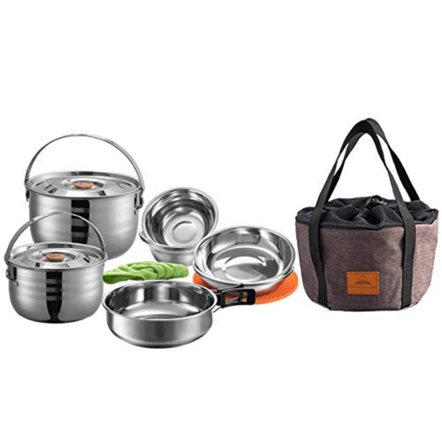 CAMPINGMOON Camping Cookware S - Nesting Camping Cooking Set recensione e prezzo
