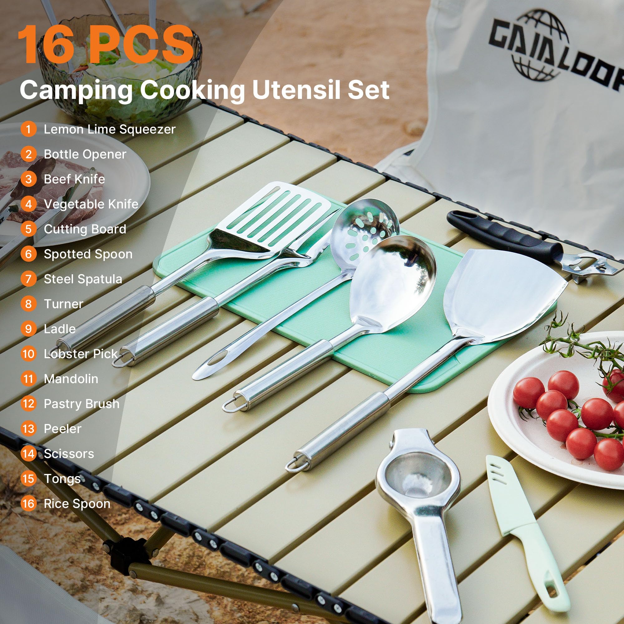 Camping Cooking Utensils Set C - Camping Cooking Essentials recensione e prezzo