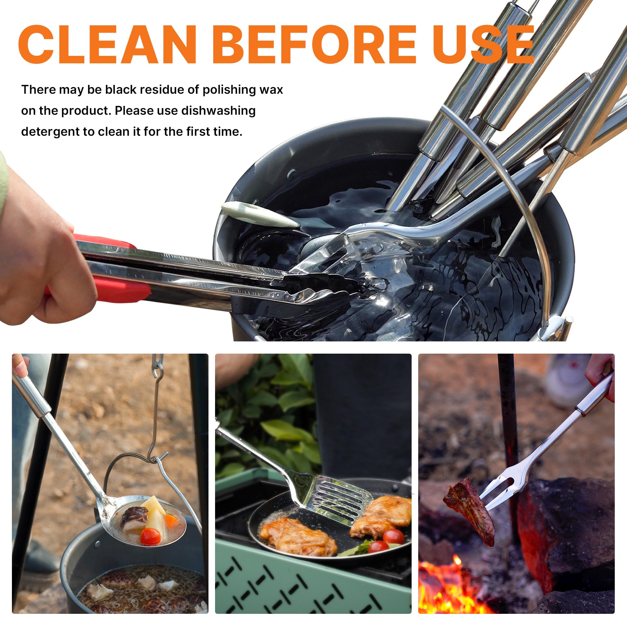Camping Cooking Utensils Set C - Camping Cooking Essentials recensione e prezzo
