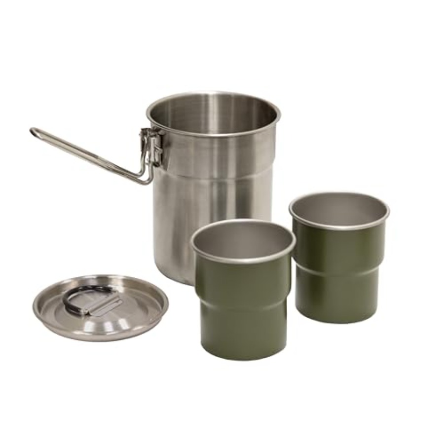 Stainless Steel Camping Cookwa - Nesting Camping Cooking Set recensione e prezzo