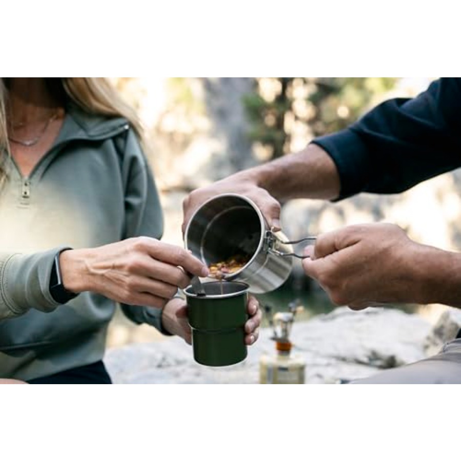 Stainless Steel Camping Cookwa - Nesting Camping Cooking Set recensione e prezzo
