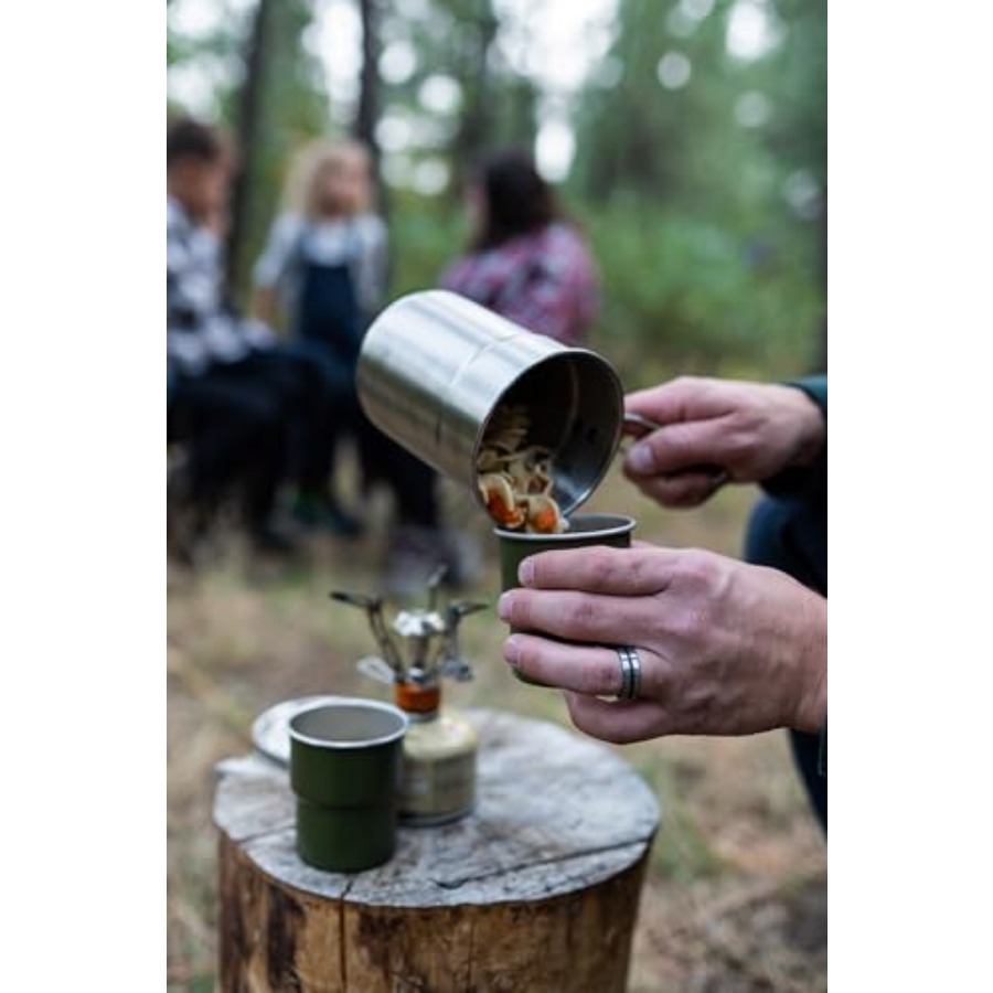 Stainless Steel Camping Cookwa - Nesting Camping Cooking Set recensione e prezzo