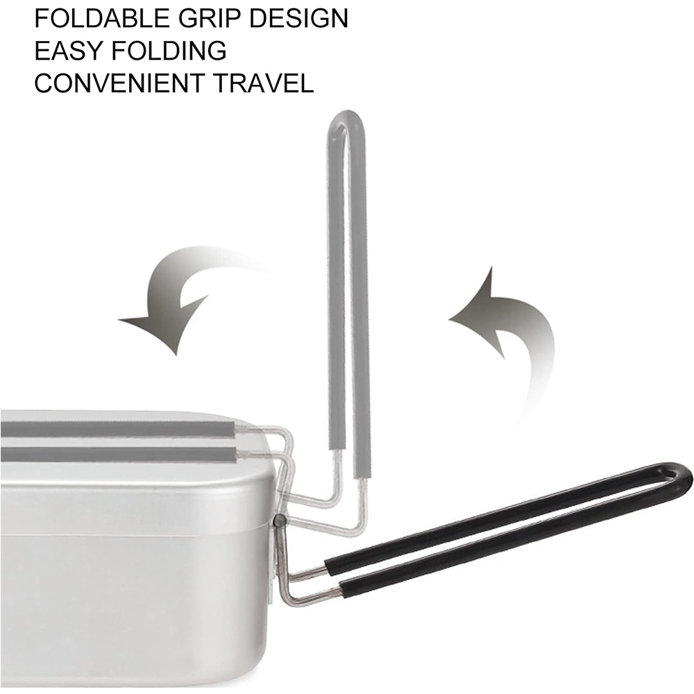 800ML Aluminum Lunch Boxes Out - Camping Cooking Roll recensione e prezzo