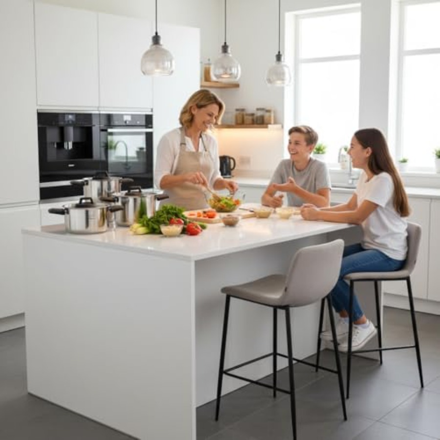 Stainless Steel Camping Kitche - Nesting Camping Cooking Set recensione e prezzo