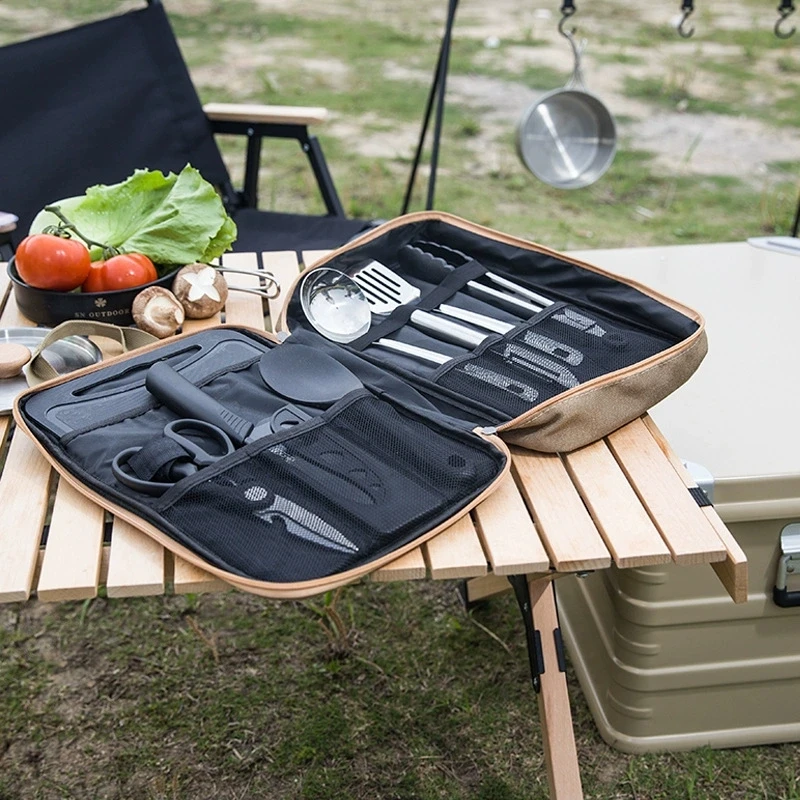 Outdoor Camping Kitchenware 8- - Camping Cooking And Eating Set recensione e prezzo