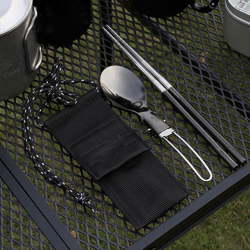 Foldable Spoon Chopsticks Trav - Camping Cooking And Eating Set recensione e prezzo