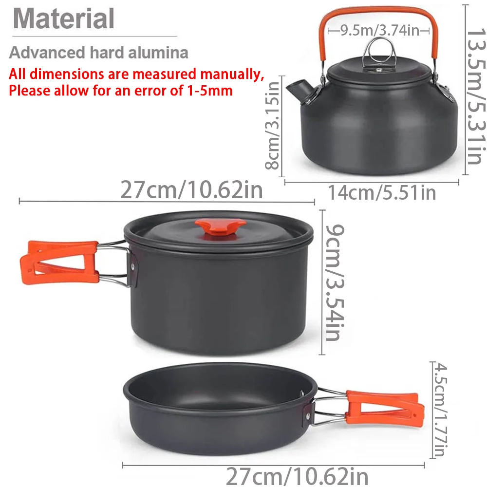 1pcs/1set Camping Cookware Kit - Camping Cooking Essentials recensione e prezzo