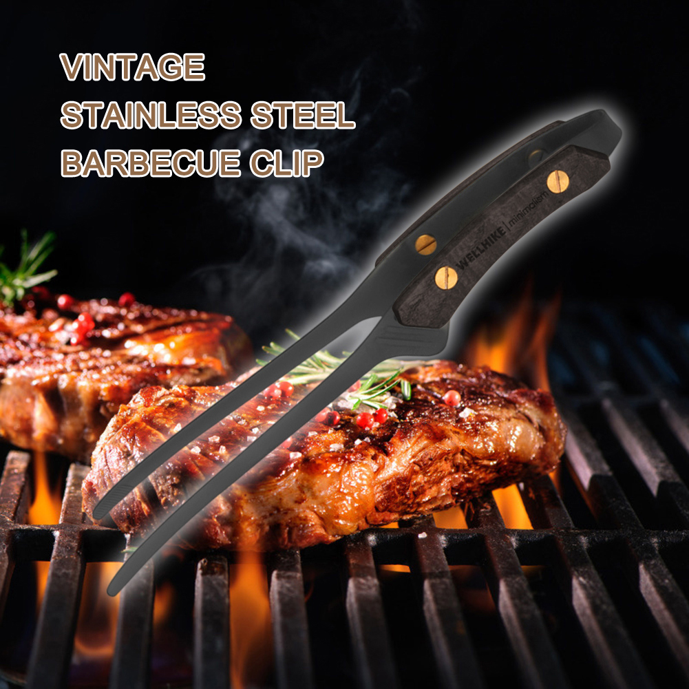 BBQ Grill Barbecue Tong Vintag - Vintage Camping Cooking Set recensione e prezzo