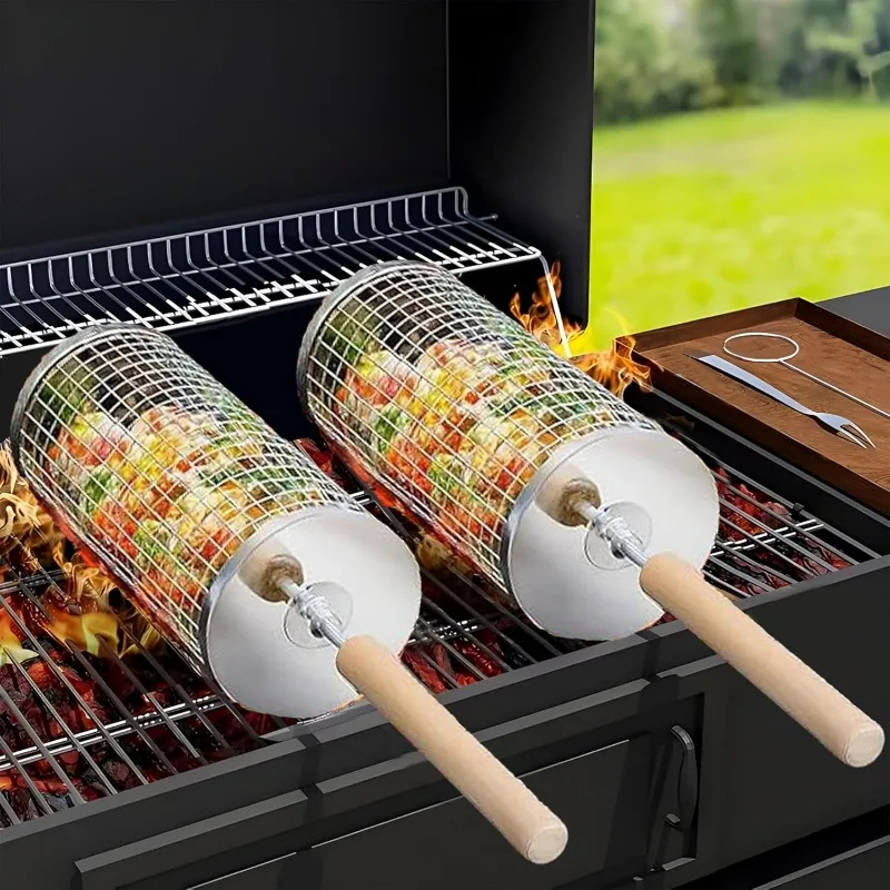 Round Rolling BBQ Grill Net 30 - Camping Cooking Roll recensione e prezzo