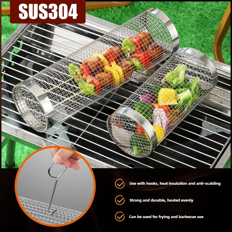 Round Rolling BBQ Grill Net 30 - Camping Cooking Roll recensione e prezzo